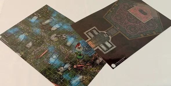 Le Cimetière et le temple souterrain - battlemap