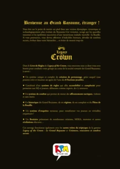 Legacy of the Crown - Livre de Règles