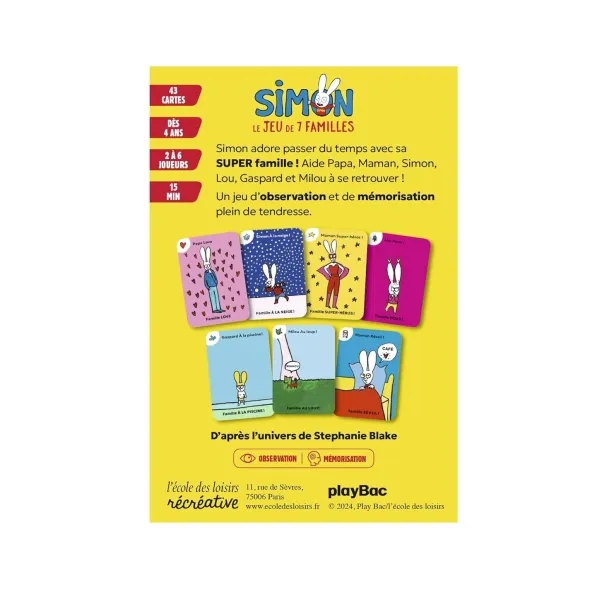 Le jeu de 7 familles - Simon