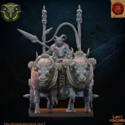 Lost Kingdom miniatures - Hardes bestiales - Char homme-bête