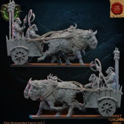 Lost Kingdom miniatures - Hardes bestiales - Char homme-bête