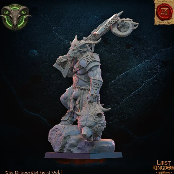 Lost Kingdom miniatures - Hardes bestiales - Chasseur homme-bête