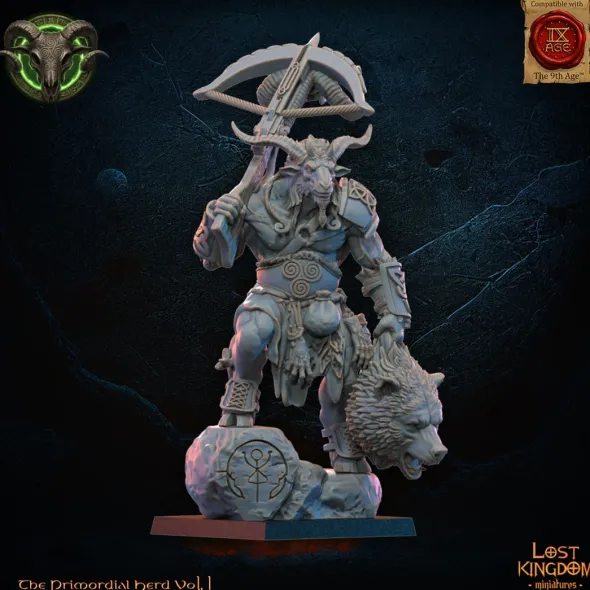 Lost Kingdom miniatures - Hardes bestiales - Chasseur homme-bête