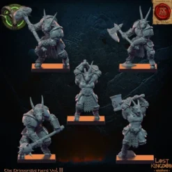 Lost Kingdom miniatures - Hardes bestiales - 10 Hommes-bêtes en armure