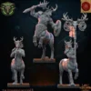 Lost Kingdom miniatures - Hardes bestiales - Cerfs centaures, état-major