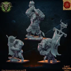 Lost Kingdom miniatures - Hardes bestiales - Minotaures, état-major