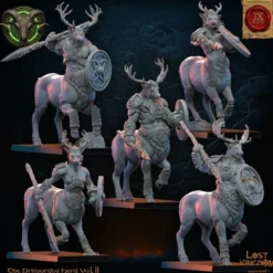Lost Kingdom miniatures - Hardes bestiales - Cerfs centaures