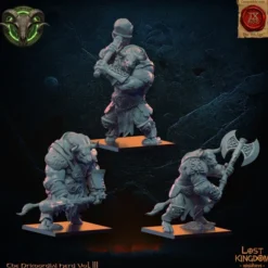 Lost Kingdom miniatures - Hardes bestiales - Minotaures