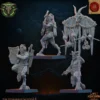 Lost Kingdom miniatures - Hardes bestiales - Archers faunes, état-major