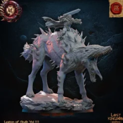 Lost Kingdom miniatures - Legion of Skulls - Seigneur Loup-Garou sur Loup Géant