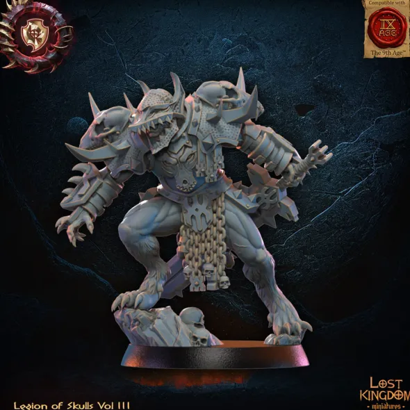 Lost Kingdom miniatures - Legion of Skulls - Seigneur loup-garou