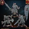 Lost Kingdom miniatures - Legion of Skulls - Guerriers Loups, Etat-Major