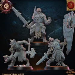 Lost Kingdom miniatures - Legion of Skulls - Guerriers Loups, Etat-Major