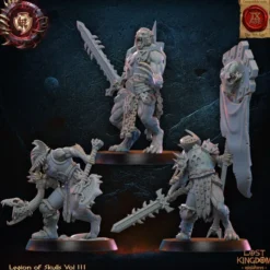 Lost Kingdom miniatures - Legion of Skulls - Guerriers Loups, Etat-Major