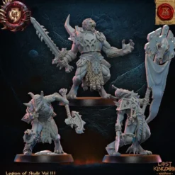 Lost Kingdom miniatures - Legion of Skulls - Guerriers Loups, Etat-Major