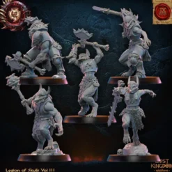 Lost Kingdom miniatures - Legion of Skulls - 10 Guerriers Loups avec Etat-Major