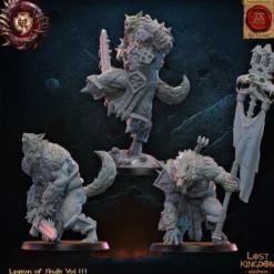 Lost Kingdom miniatures - Legion of Skulls - Bêtes Loups-Garous, Etat-Major