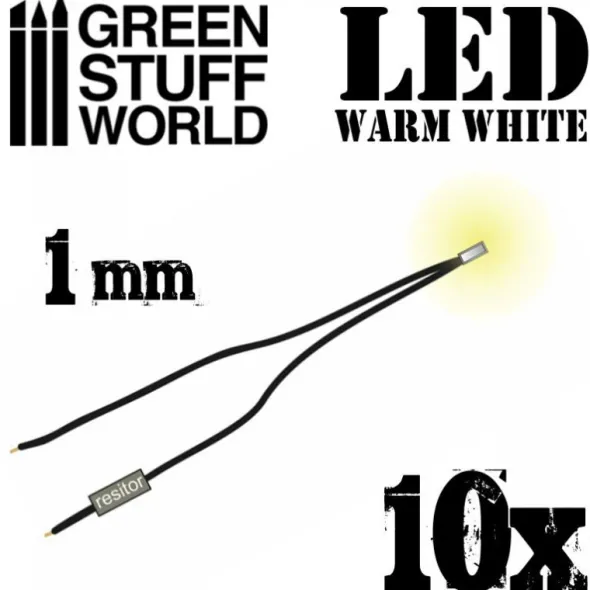 Lumières LED Blanche Chaude - 1mm