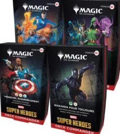 Magic: The Gathering - Marvel Super Heroes - Lot des 4 Decks Commander