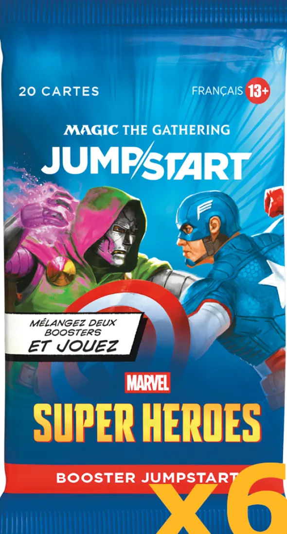 Magic: The Gathering - Marvel Super Heroes - Lot de 6 Booster Jumpstart