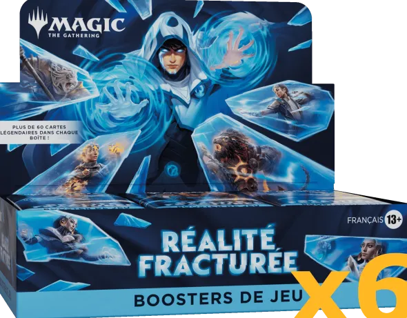 Magic: The Gathering - Réalité fracturée - Lot de 6 Boites de 30 Boosters de jeu
