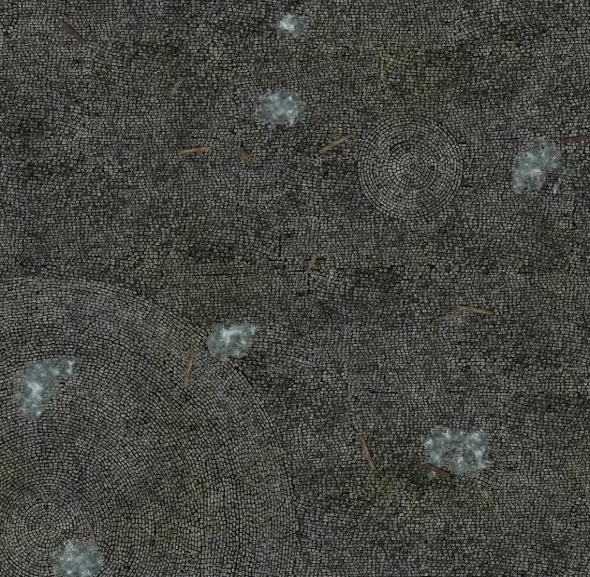 Maladum - Cobbled Plaza Gaming Mat 60x60 cm