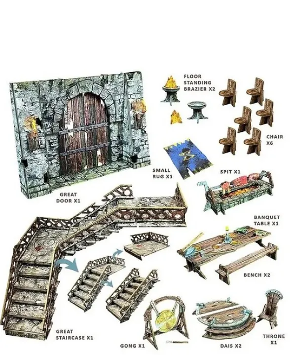 Maladum Dungeons of Enveron - Great Hall of Khaarastad