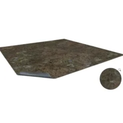 Maladum Dungeons of Enveron - Muddy Streets Gaming Mat 2x2 - Grid