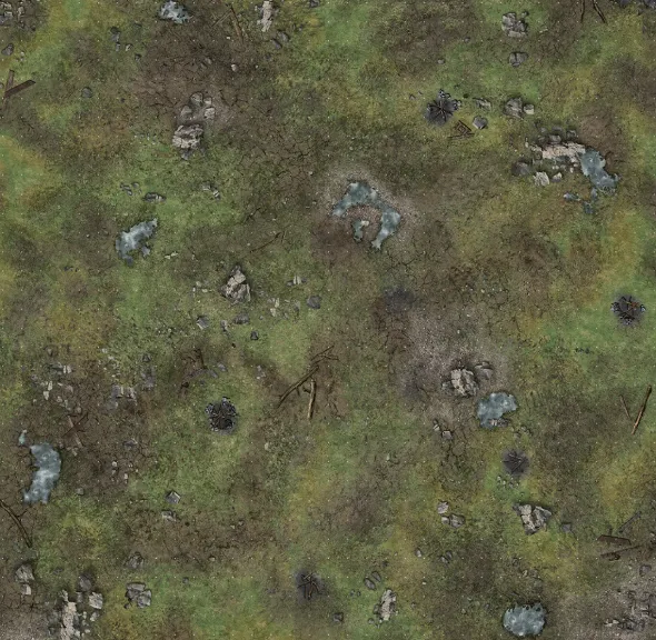 Maladum - Forsaken Plain Gaming Mat 60x60 cm