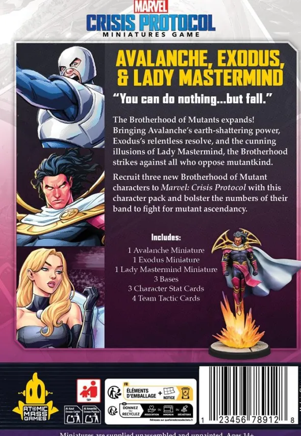Marvel Crisis Protocol: Avalanche, Exodus & Lady Mastermind