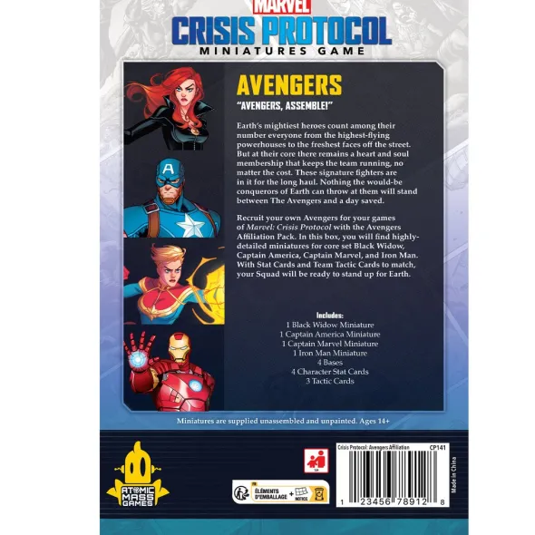 Marvel Crisis Protocol: Avengers Affiliation Pack