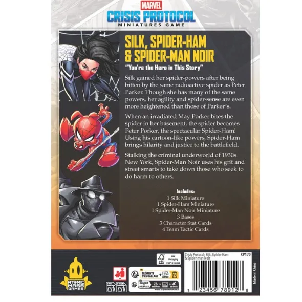 Marvel: Crisis Protocol - Silk, Spider-Ham & Spider-Man Noir