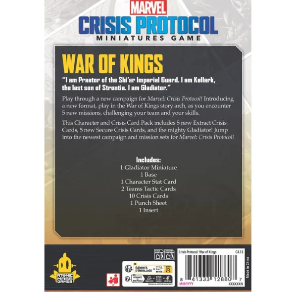 Marvel Crisis Protocol: War of Kings Character and Crisis Card Pack