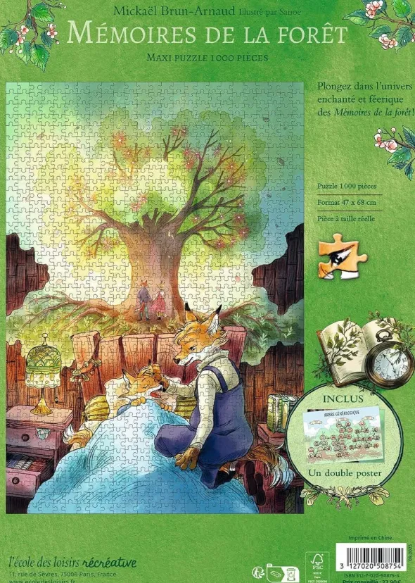 Maxi Puzzle - Mémoires de la forêt - 1000 pièces