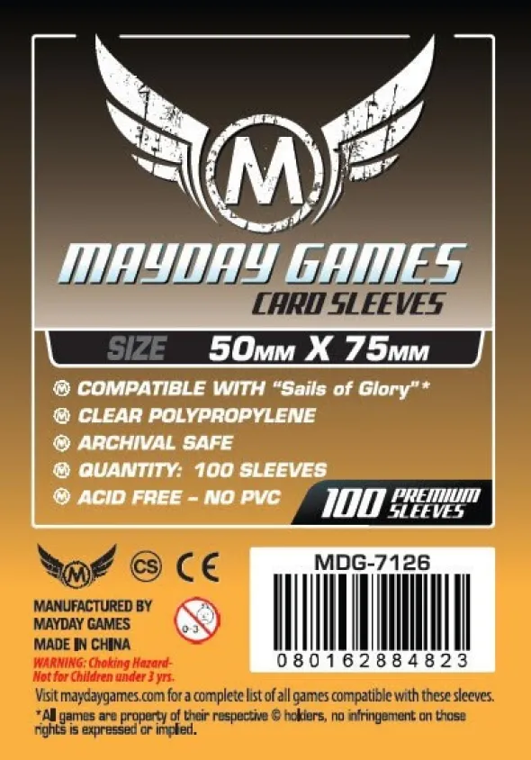 Mayday - Card Sleeves Sails of Glory - 50x75 mm - 100p