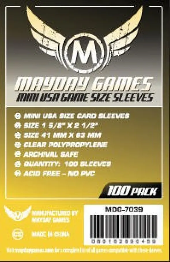 Mayday - Mini Usa Sleeves - 41x63mm - 100p