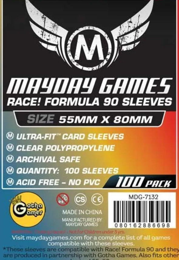 Mayday - Race! Formula 90 - Card Game Sleeves - 55x80mm - 100p