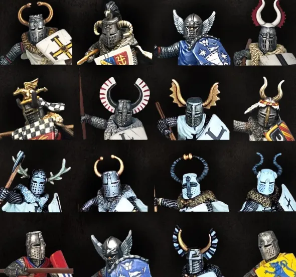 Medieval & Fantasy Heads, Cloaks & Shields
