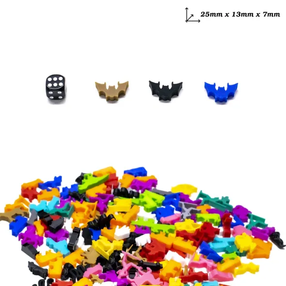 Meeple - Chauve-Souris x5