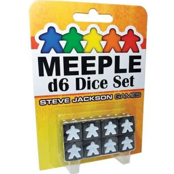 Meeple - D6 Dice Set - Black