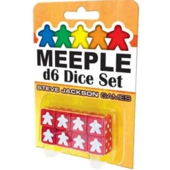 Meeple - D6 Dice Set - Red