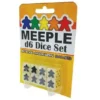 Meeple - D6 Dice Set - White