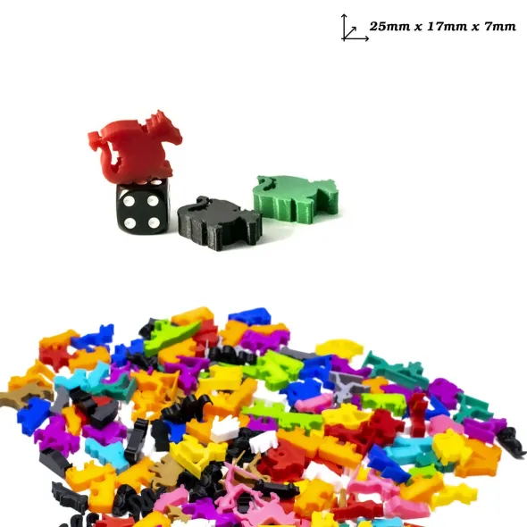 Meeple - Dragon x5