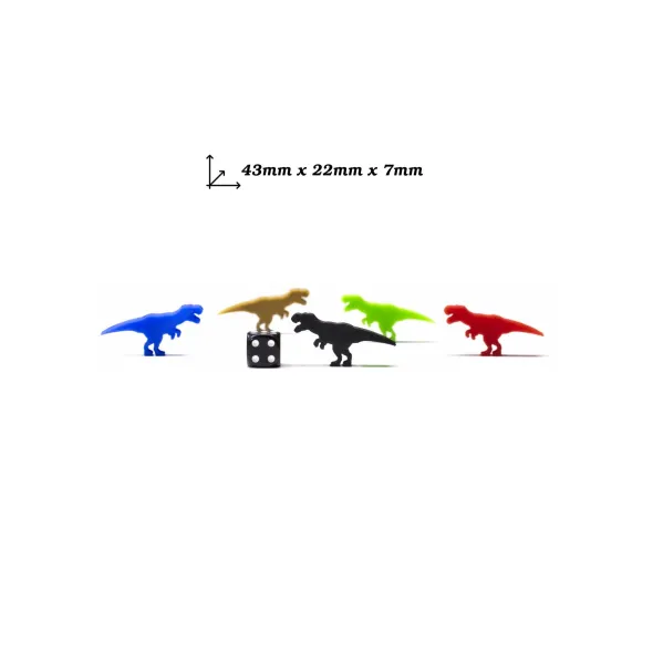 Mega Pack - Meeple T-Rex (55Pcs 11 Couleurs)