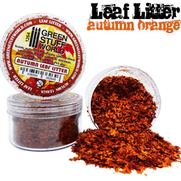 Micro Feuilles - Mélange Orange Automne