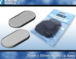 25mm x 50mm Round Base
