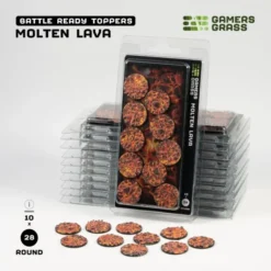 Molten Lava Bases, Round 28mm (x10)