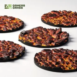 Molten Lava Bases, Round 40mm (x5)