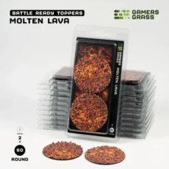 Molten Lava Bases, Round 60mm (x2)
