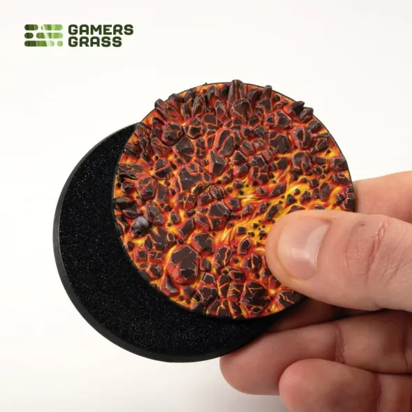 Molten Lava Bases, Round 60mm (x2)